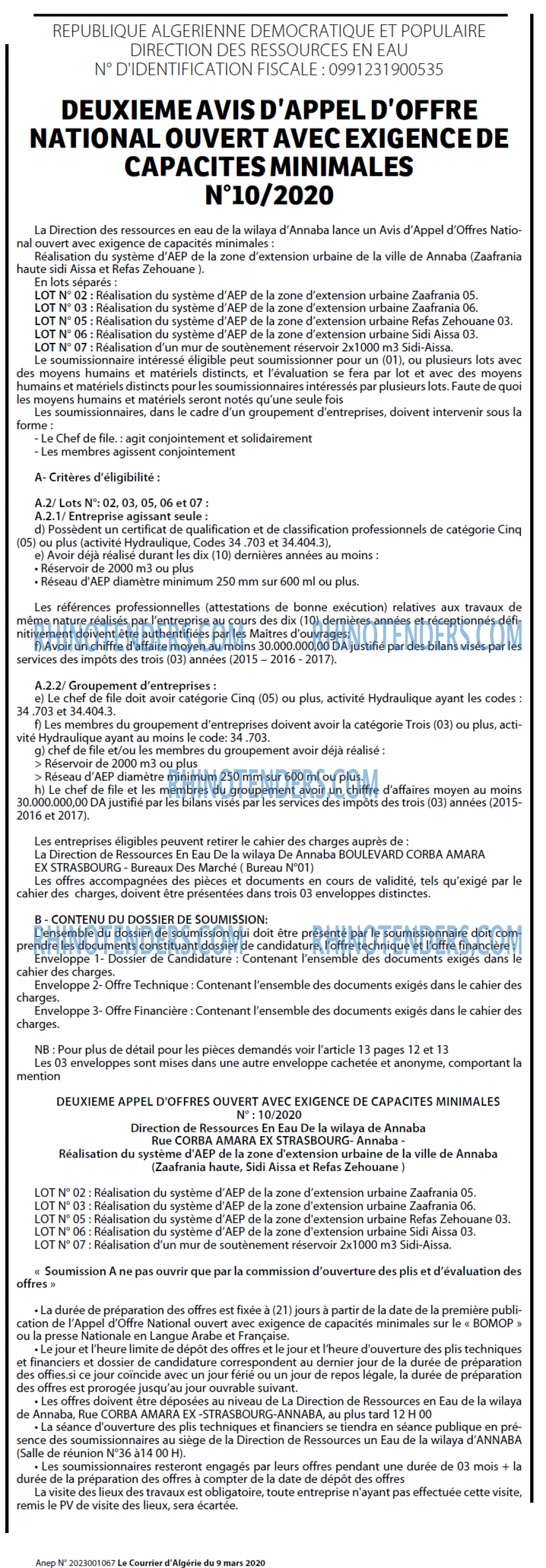 Le Courrier d'Algerie