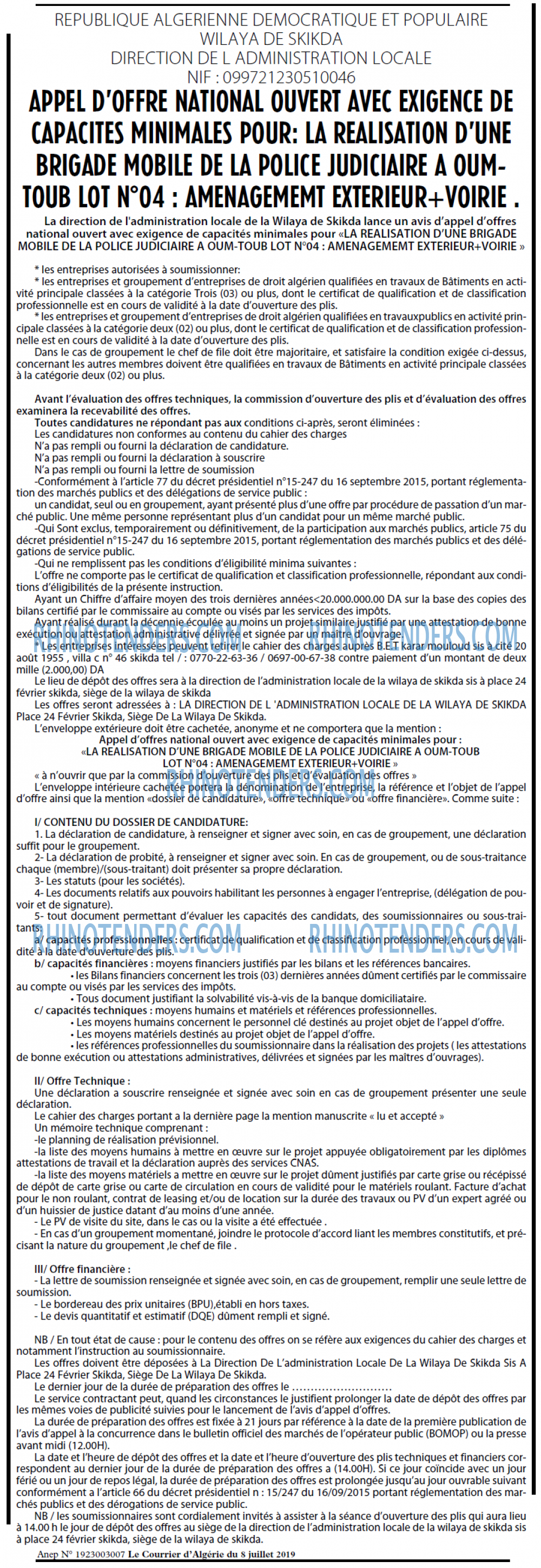 Le Courrier d'Algerie
