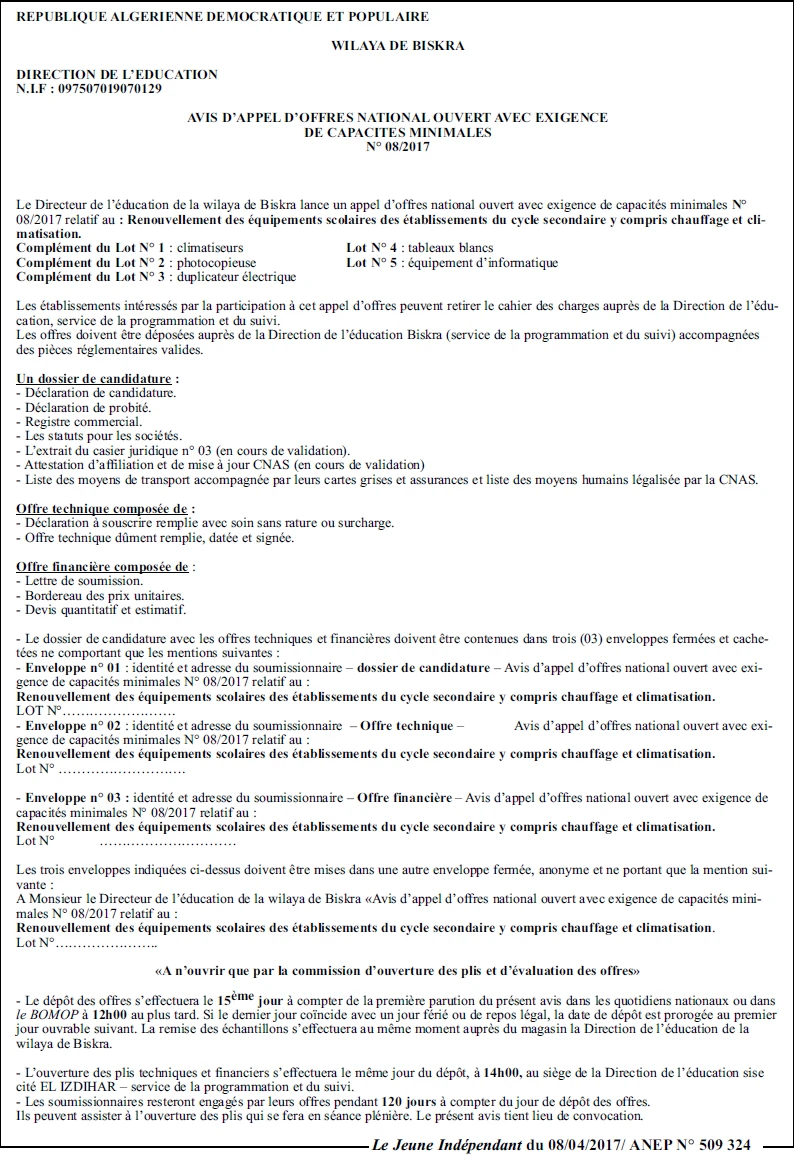 Le jeune indépendant