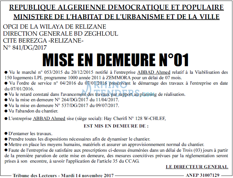 TRIBUNE DES LECTEURS