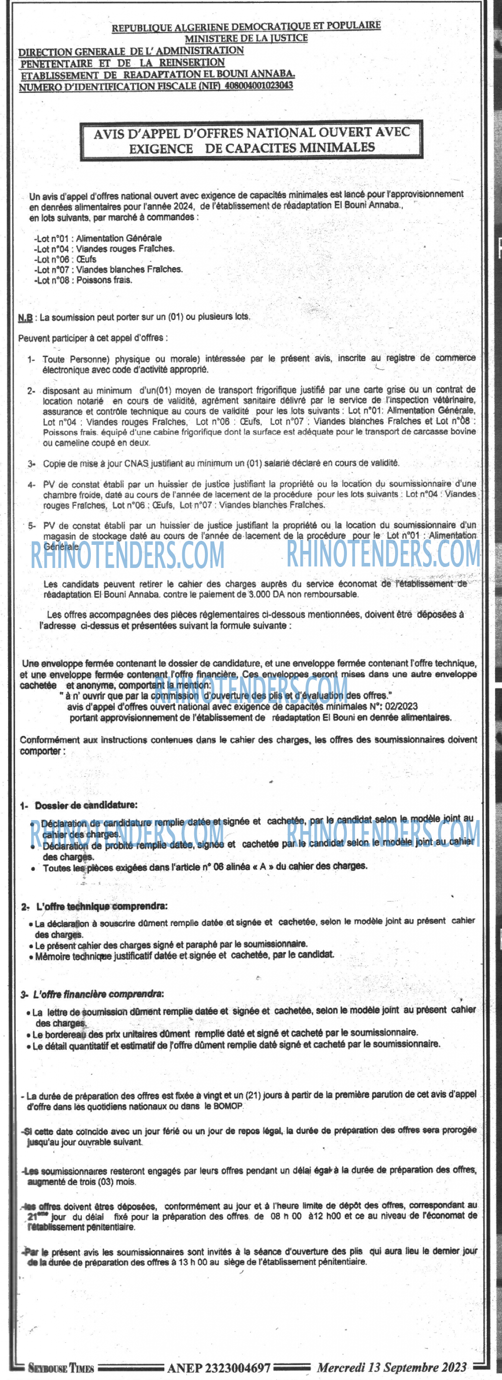 SEYBOUSSE TIMES