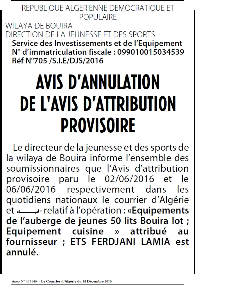 Le Courrier d'Algerie