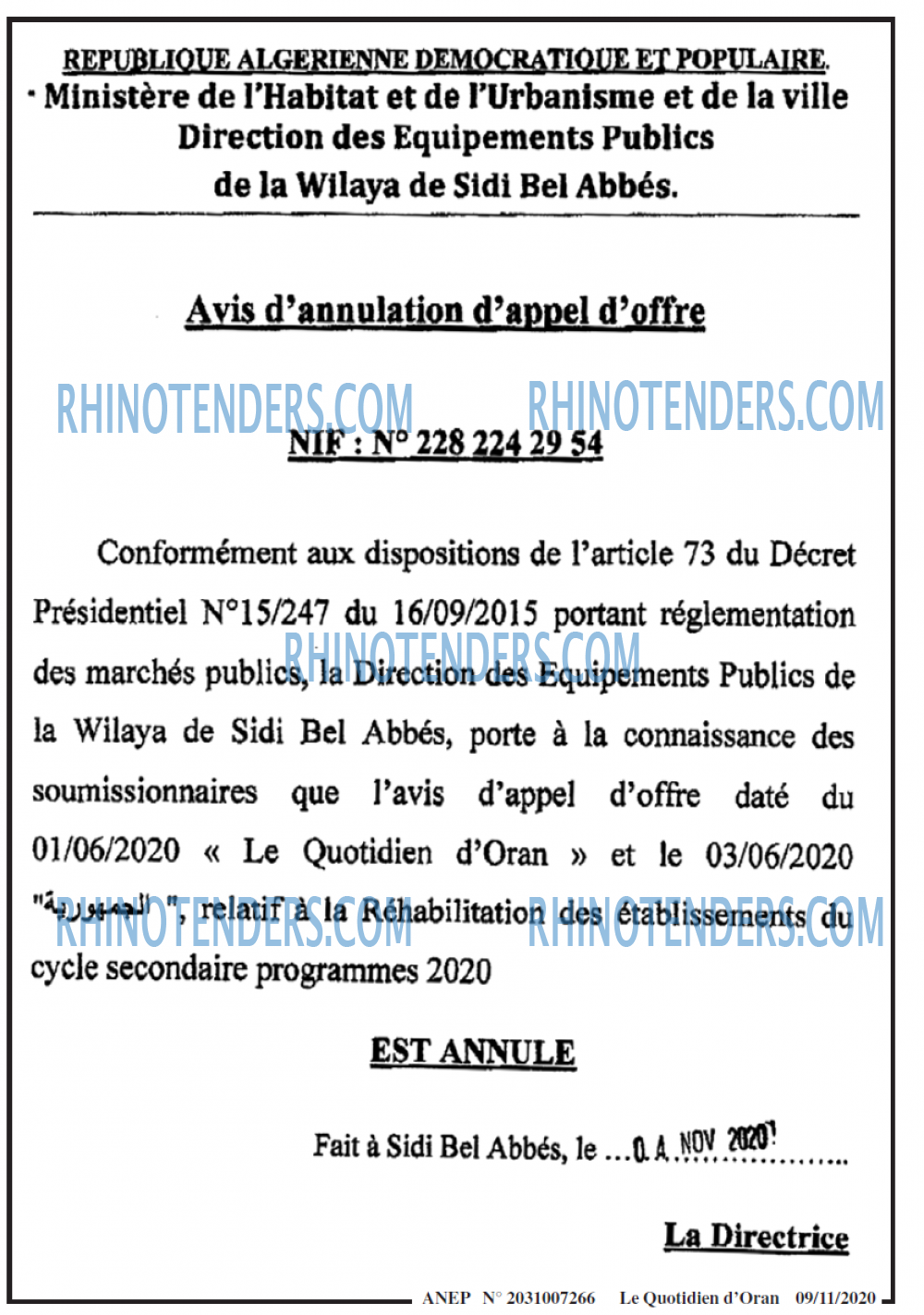Le Quotidien d'Oran
