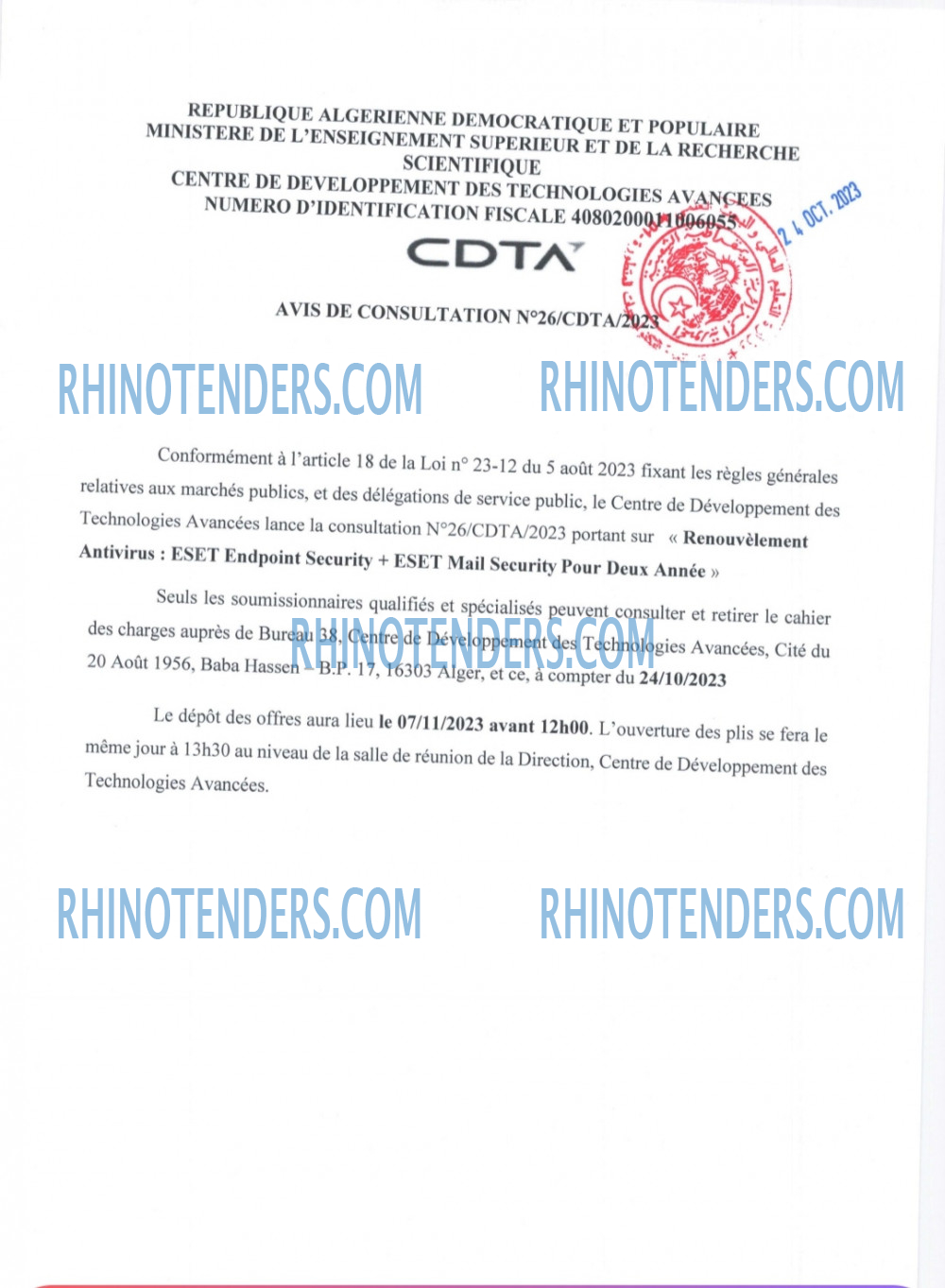 Rhinotenders