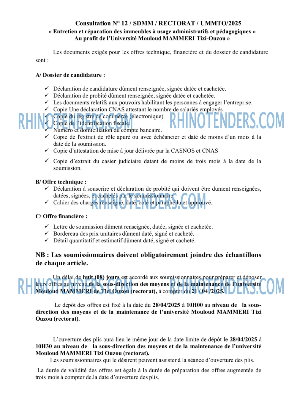 Rhinotenders