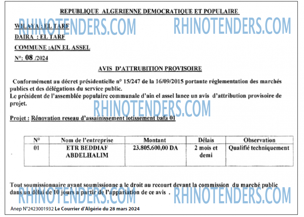 Le Courrier d'Algerie