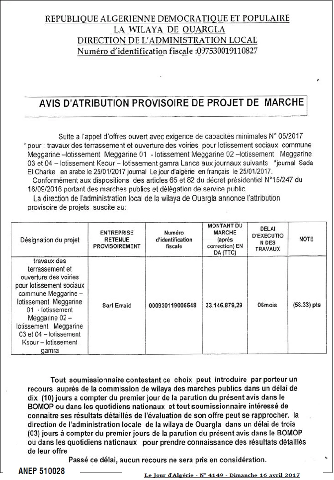 Le Jour d'Algérie