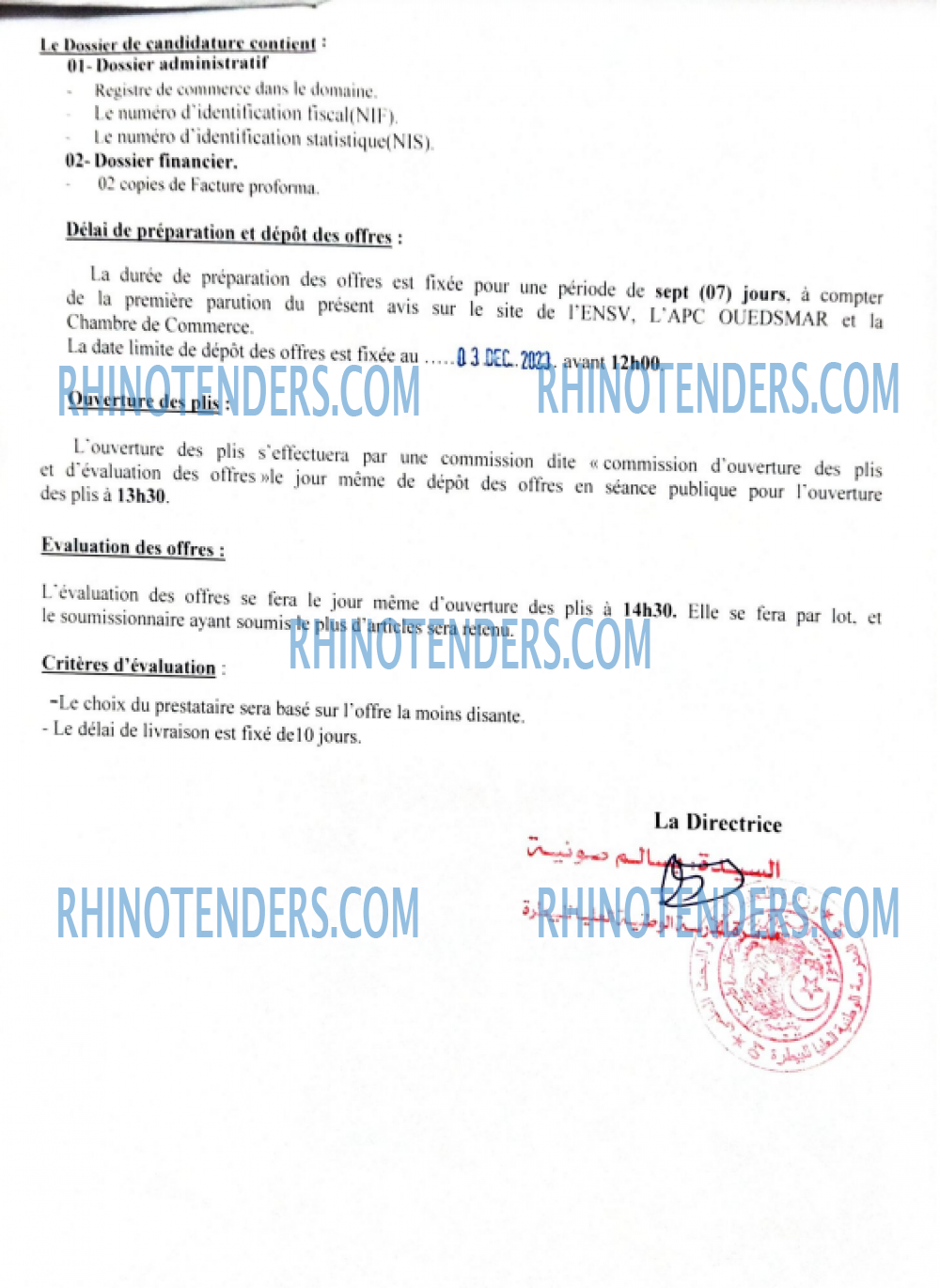 Rhinotenders