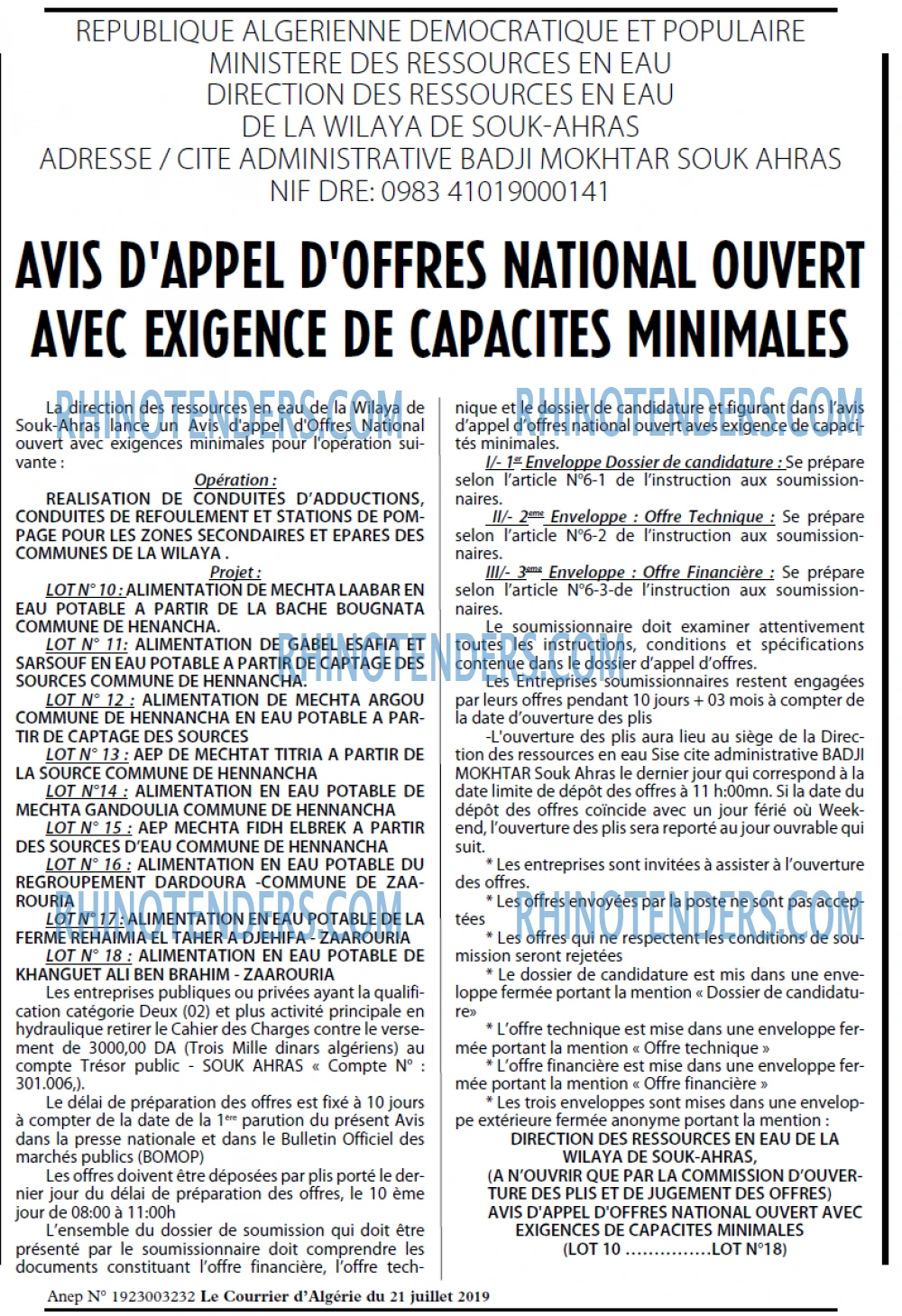 Le Courrier d'Algerie