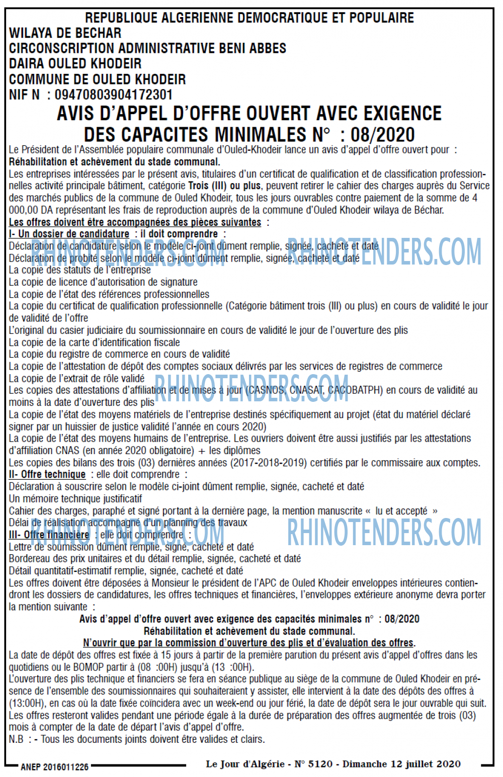 Le Jour d'Algérie