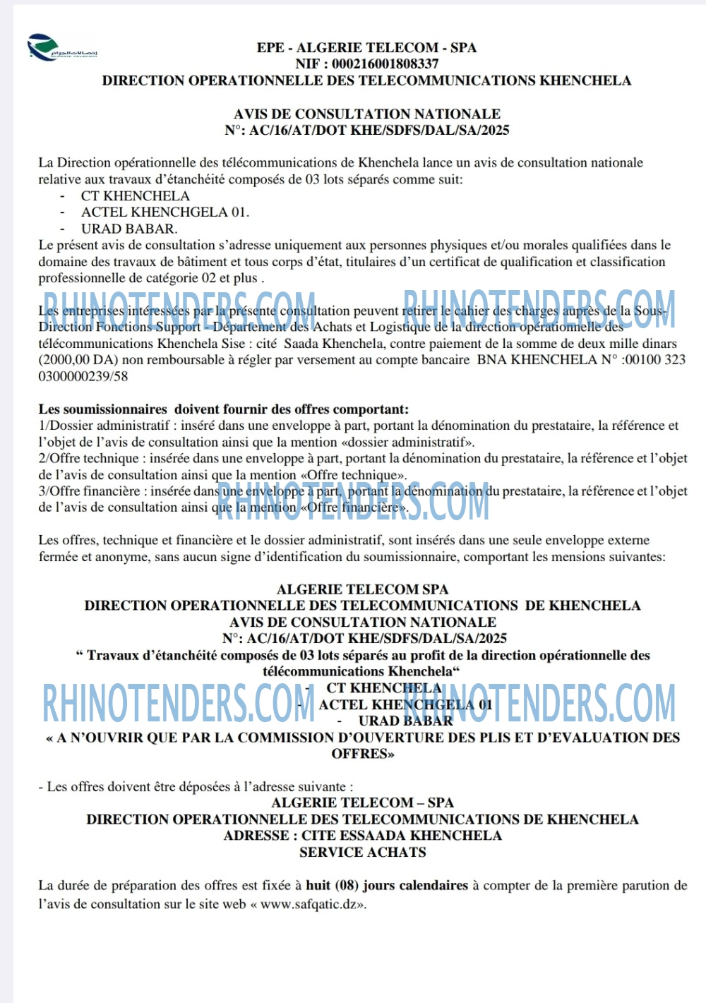 Rhinotenders