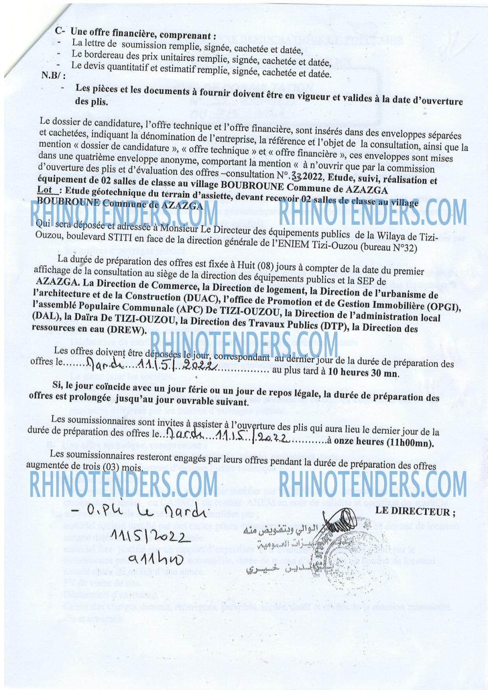 Rhinotenders