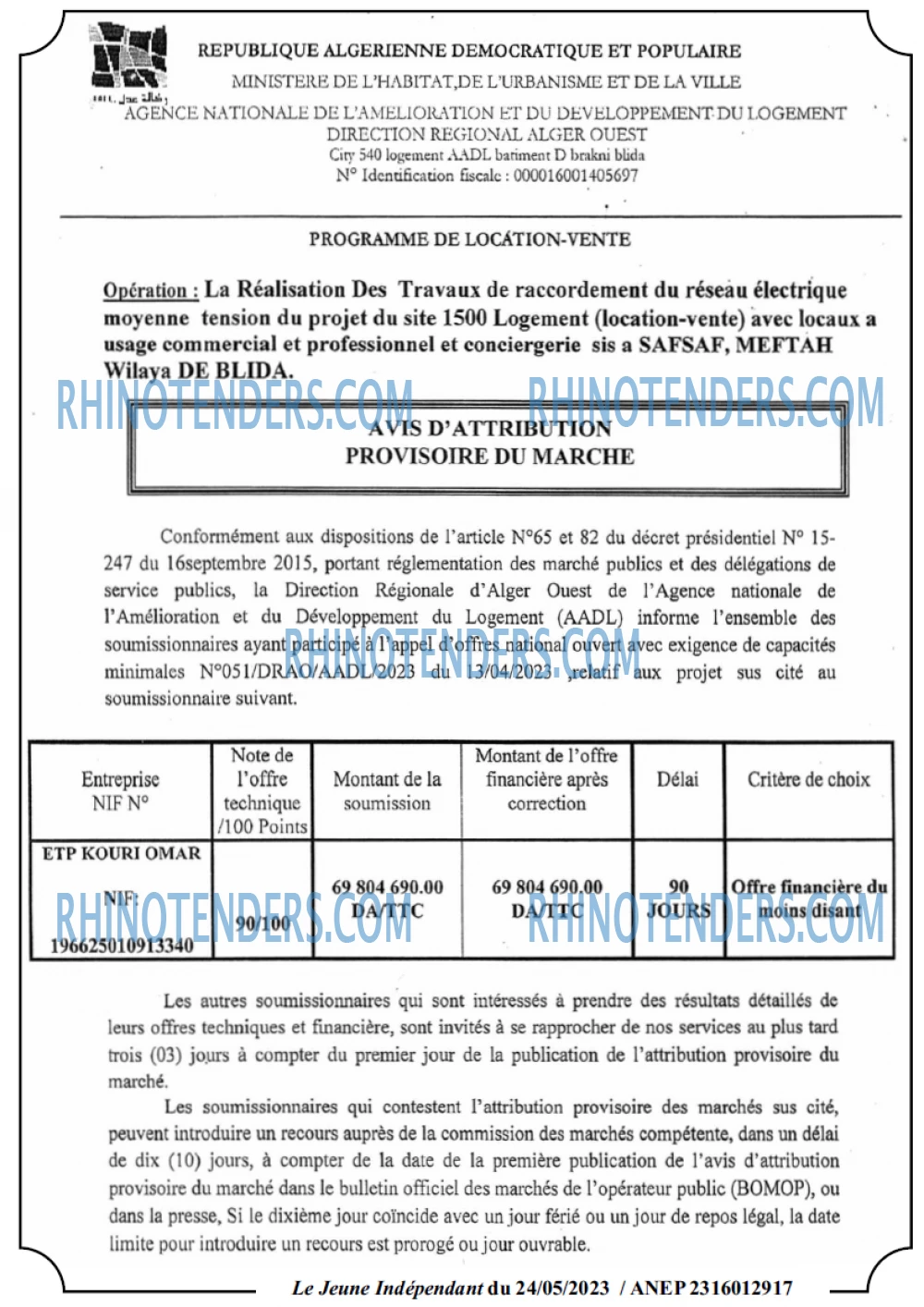 Le jeune indépendant