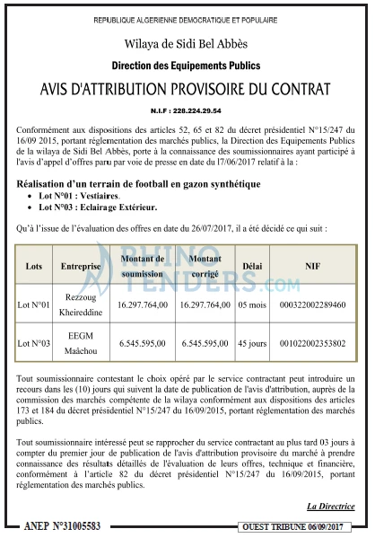 ouest TRIBUNE
