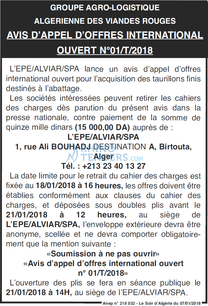 LE SOIR D'ALGERIE