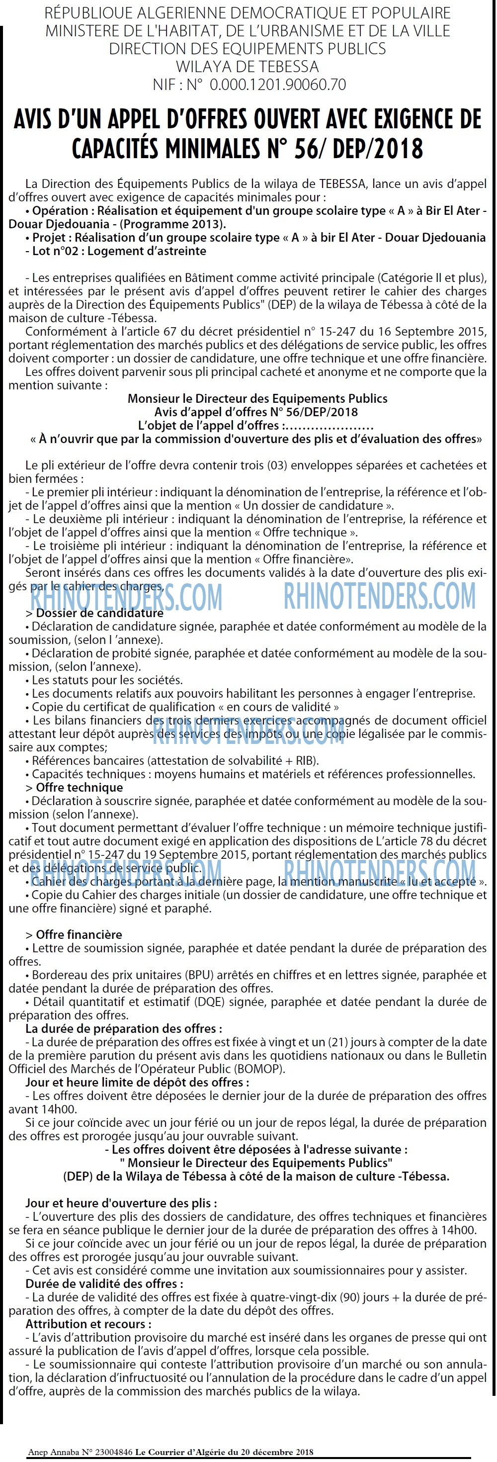 Le Courrier d'Algerie