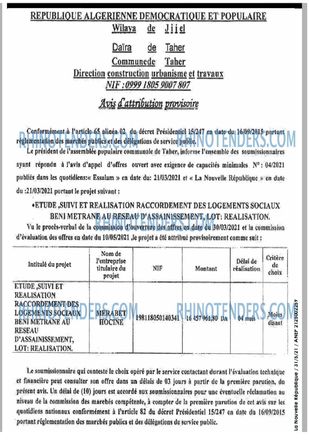 NOUVELLE REPUBLIQUE