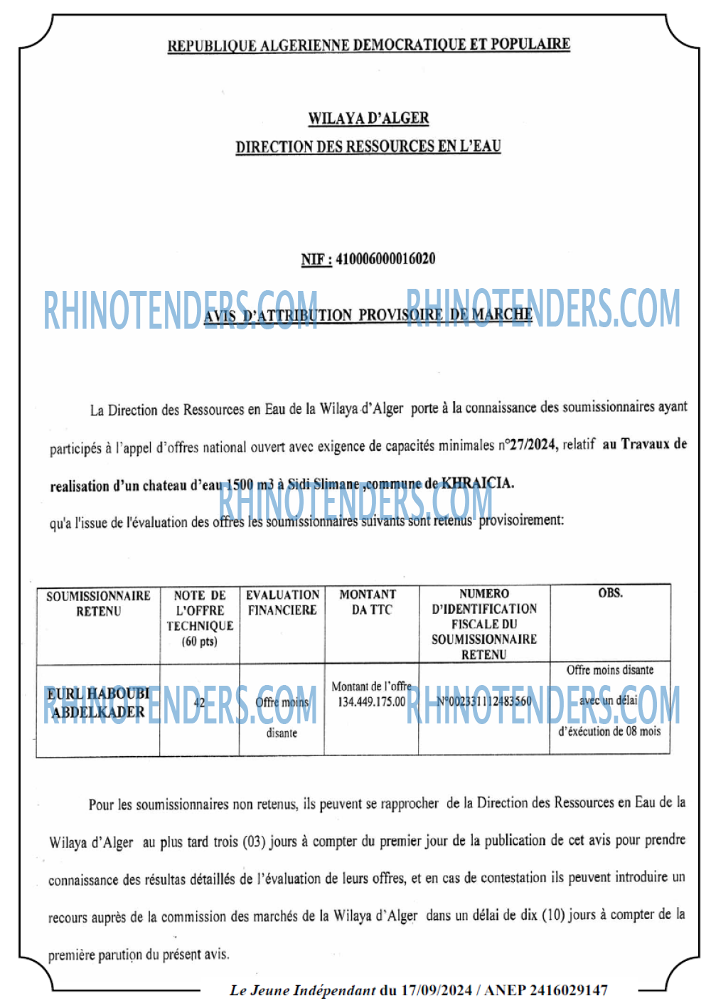 Jeune Independant