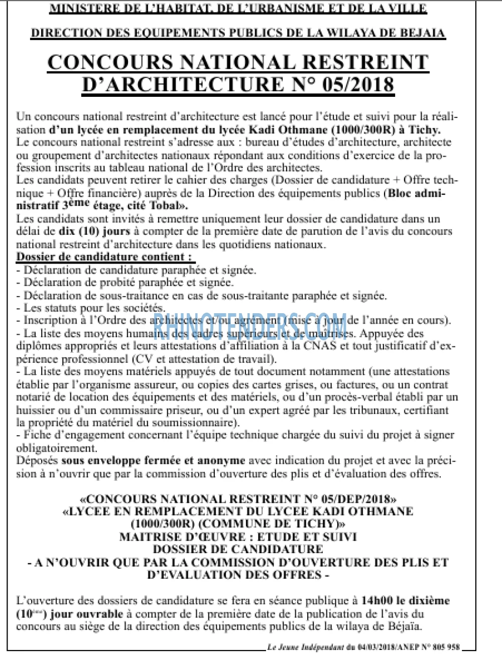 Le jeune indépendant