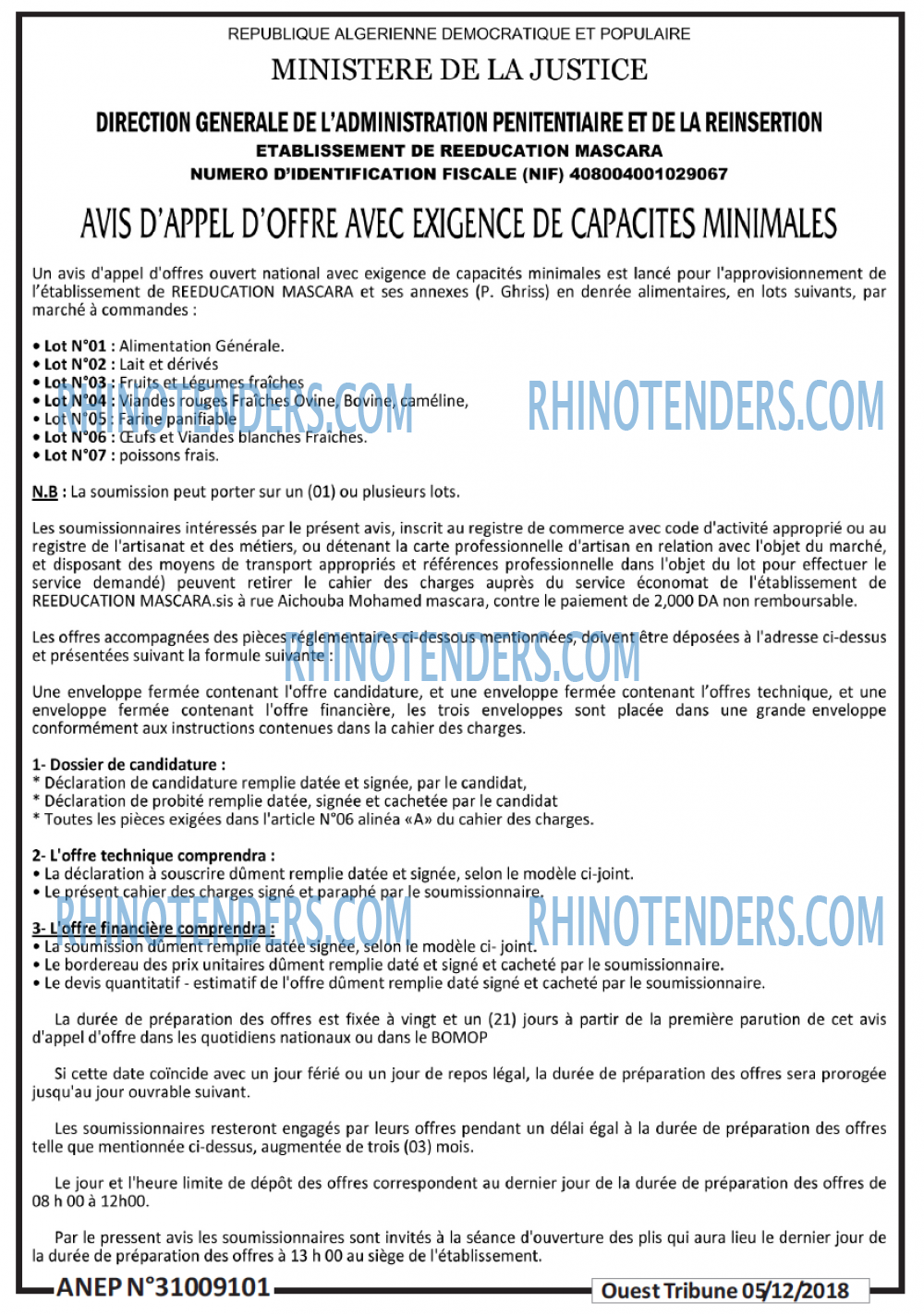 ouest TRIBUNE