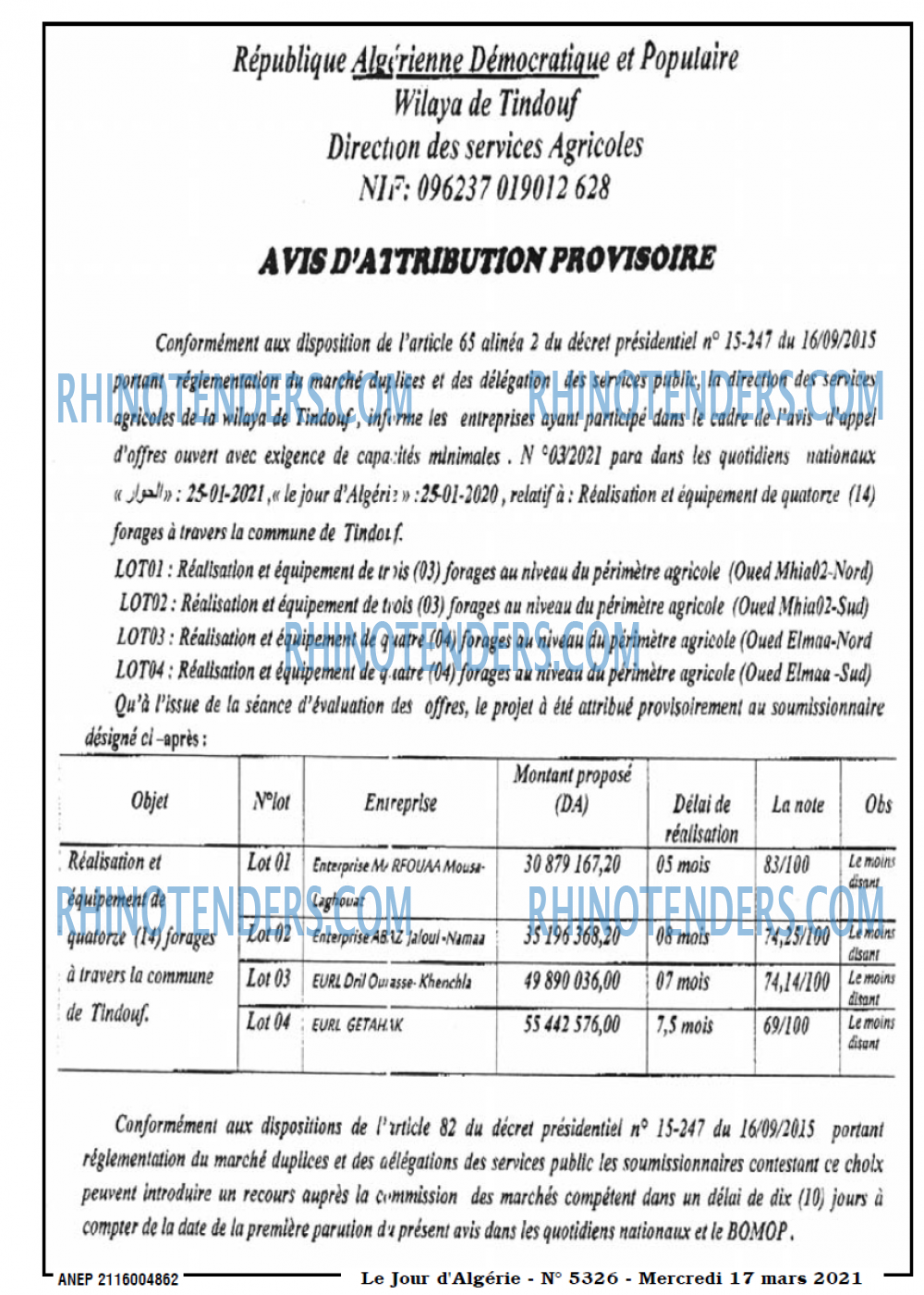 Le Jour d'Algérie