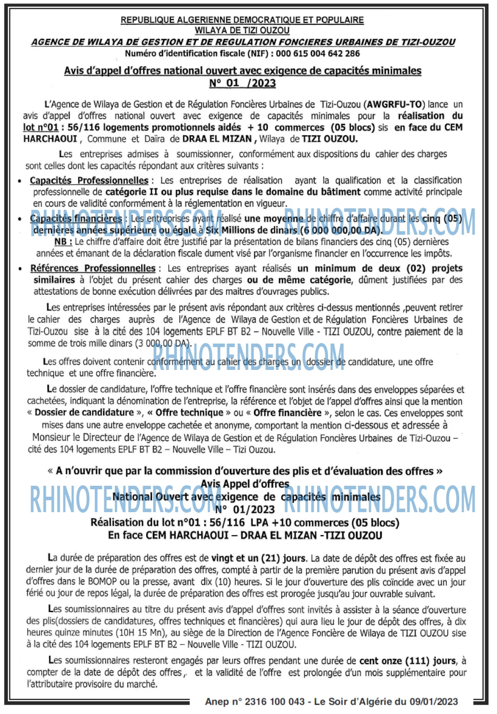 LE SOIR D'ALGERIE