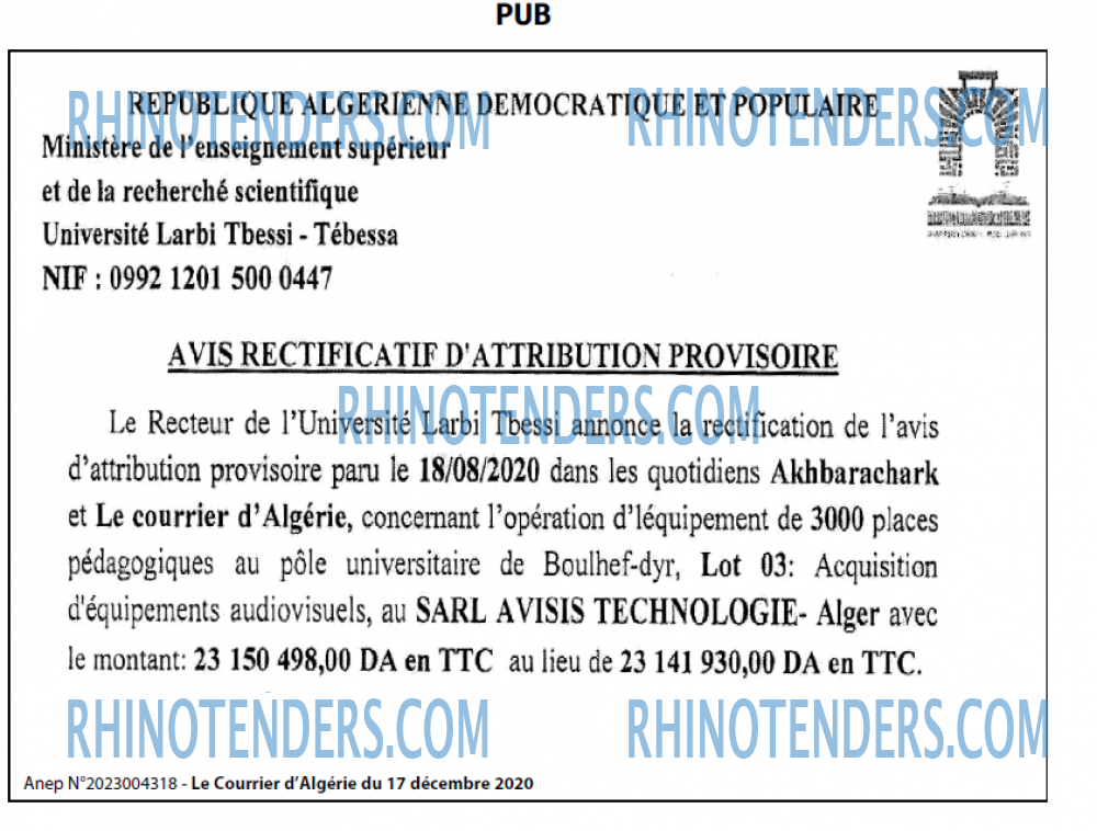 Le Courrier d'Algerie