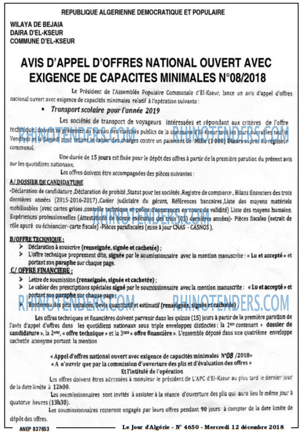 Le Jour d'Algérie