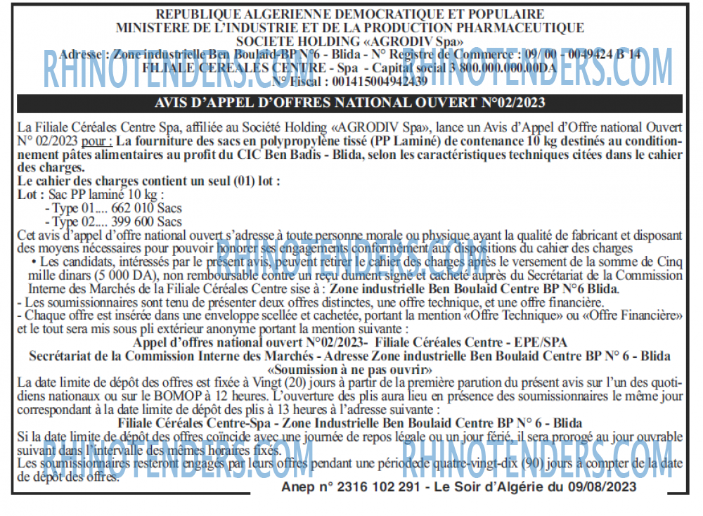 LE SOIR D'ALGERIE