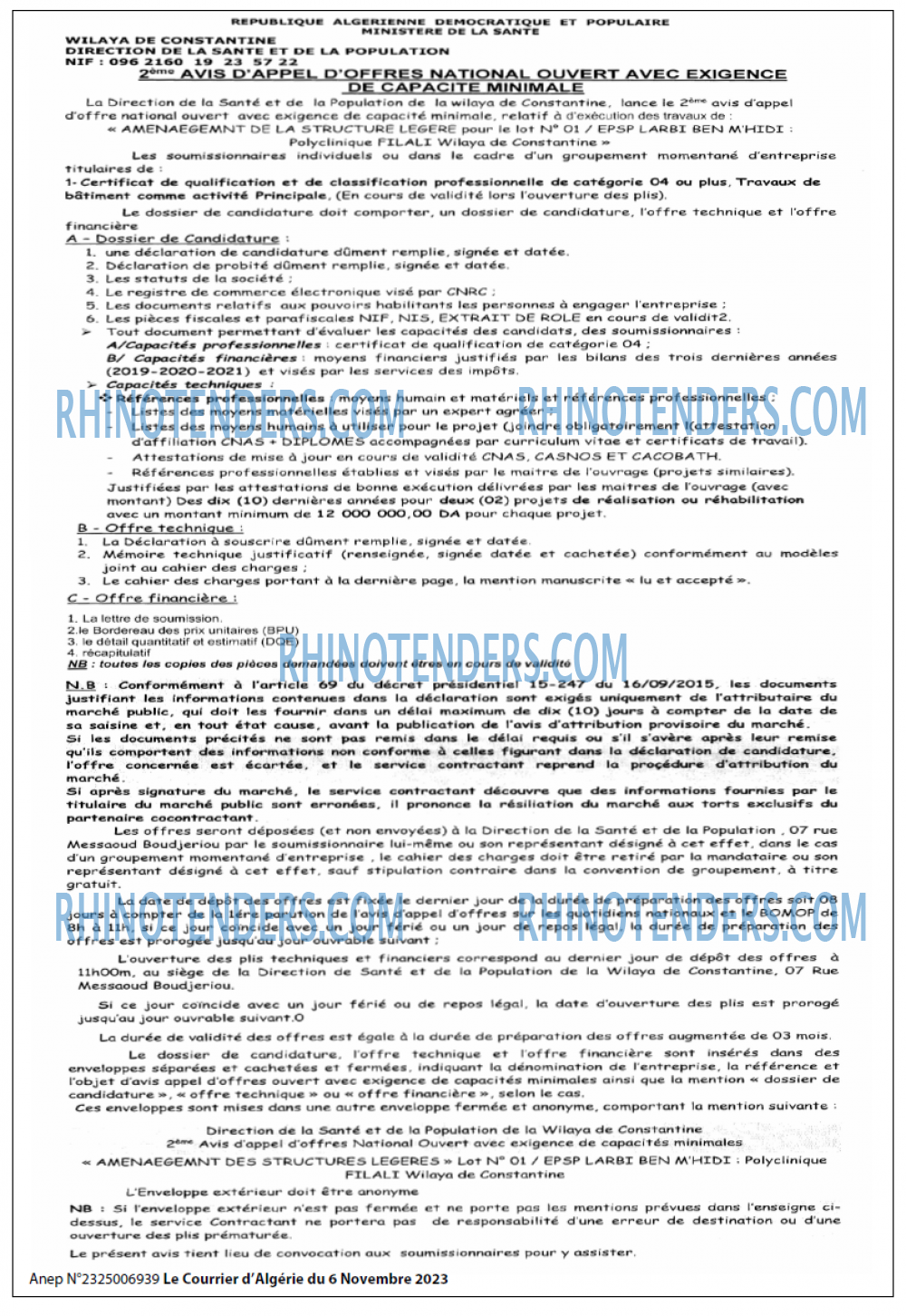 Le Courrier d'Algerie