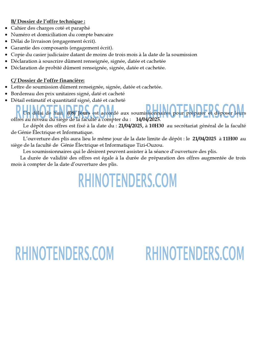 Rhinotenders