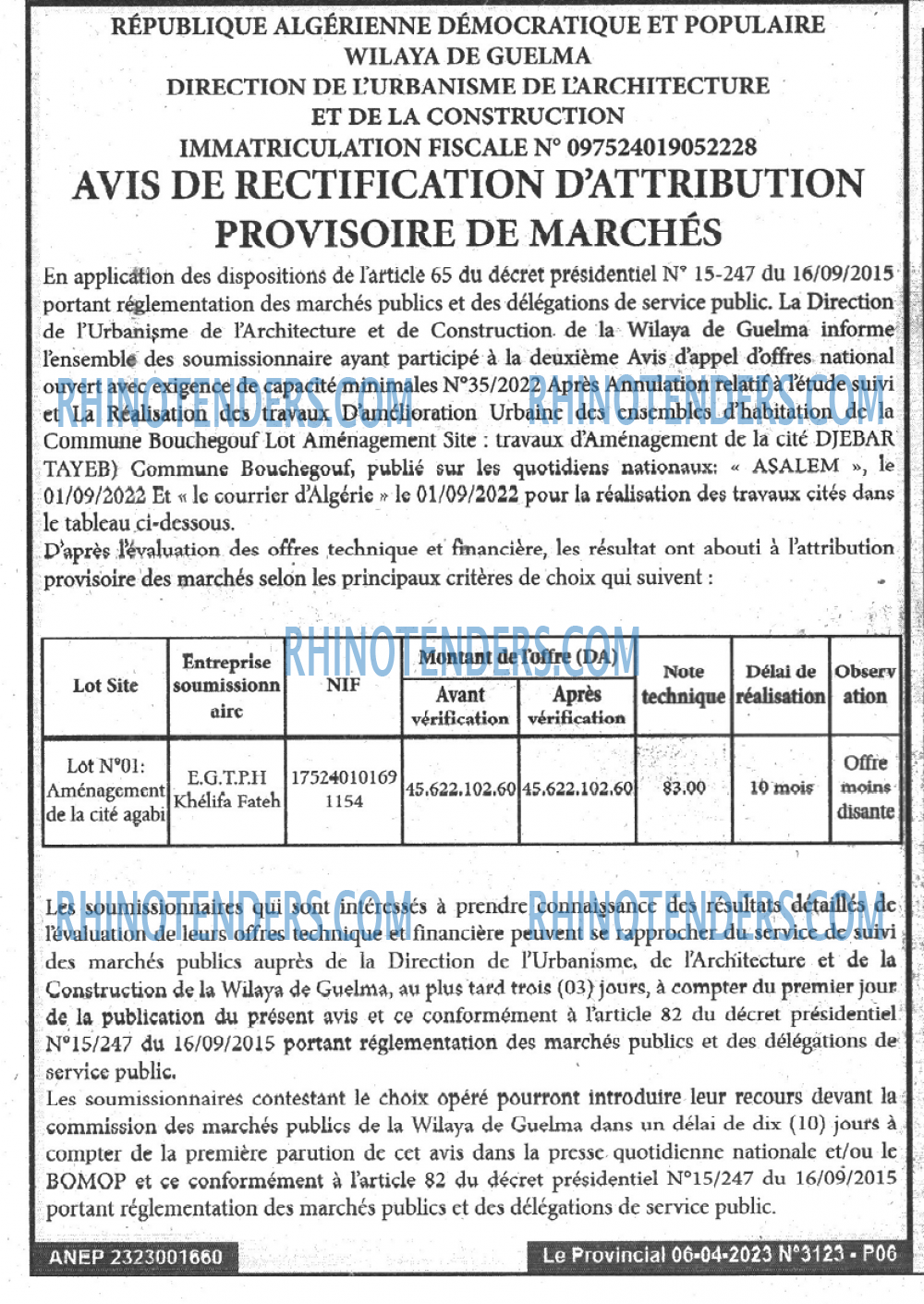 LE PROVINCIAL