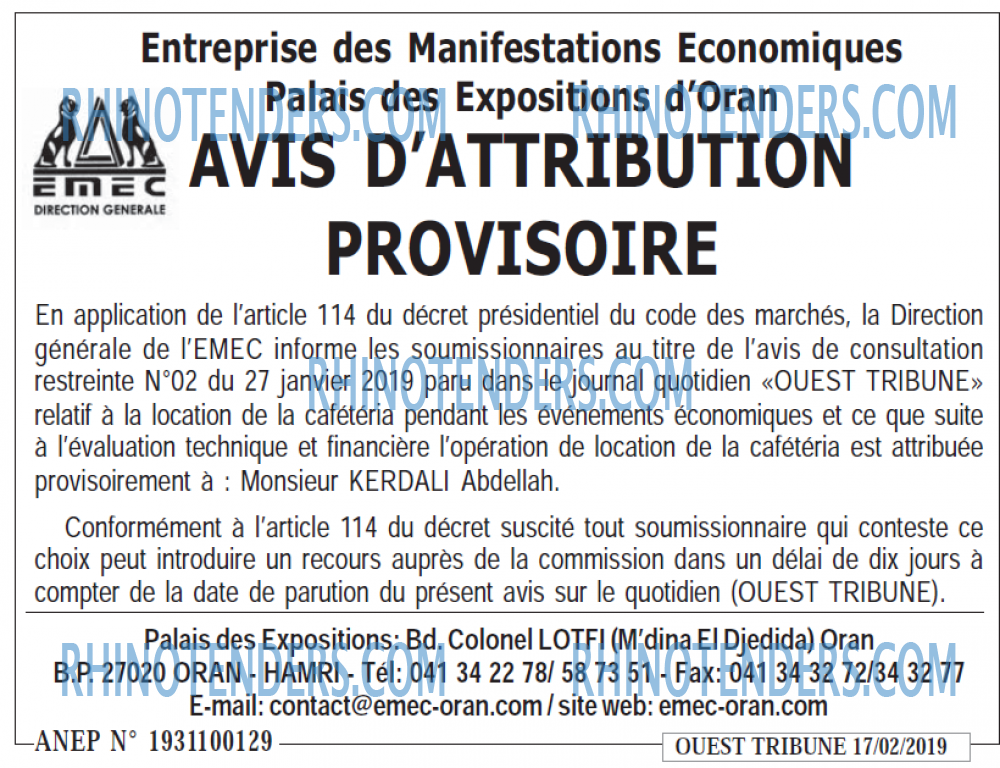 ouest TRIBUNE