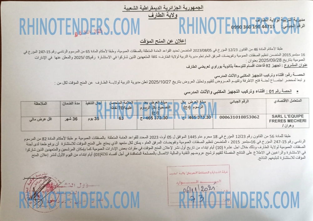 Rhinotenders