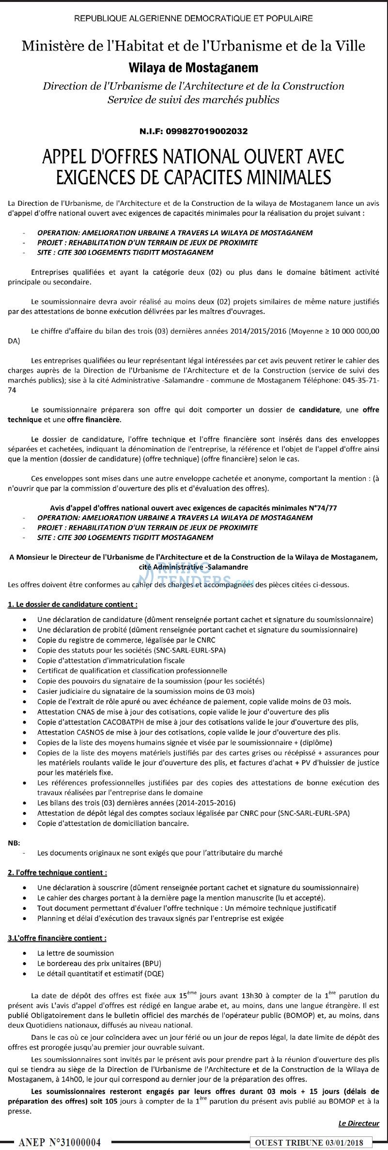 ouest TRIBUNE