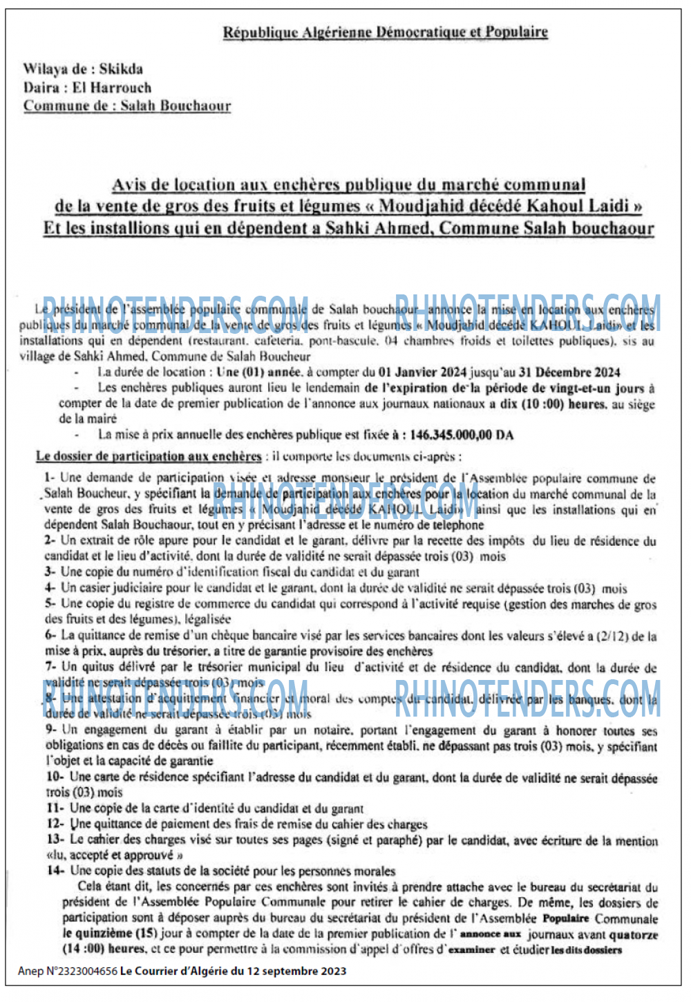 Le Courrier d'Algerie