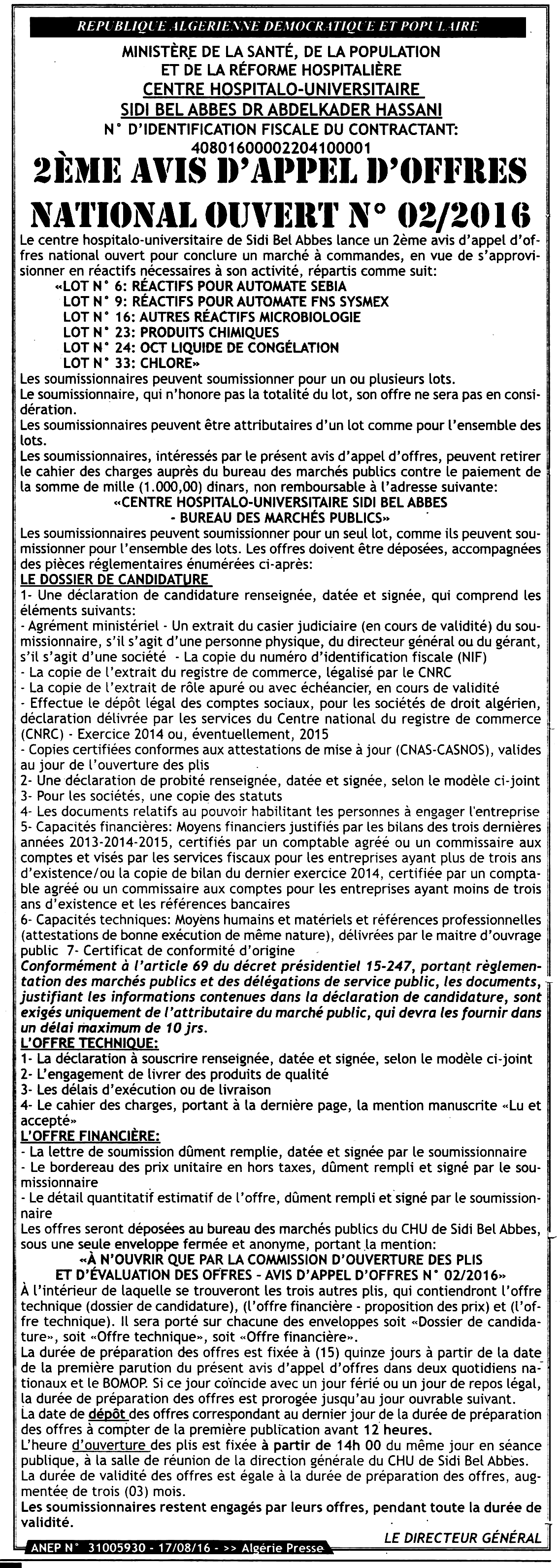 ALGERIE PRESSE
