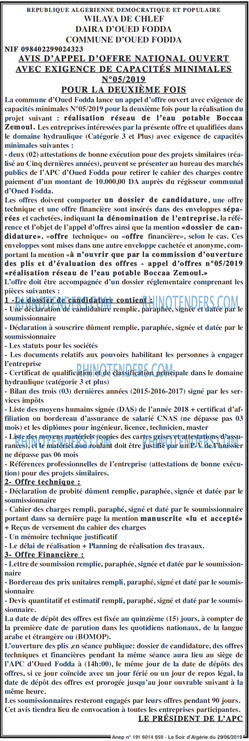 LE SOIR D'ALGERIE