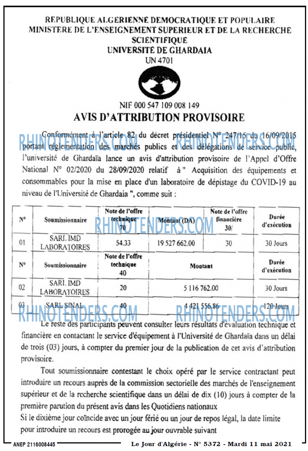 Le Jour d'Algérie