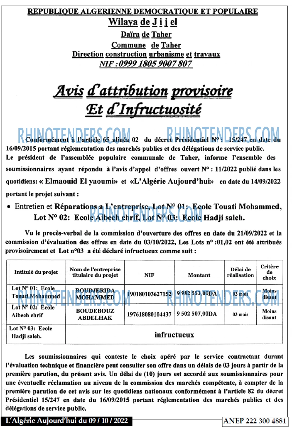Aujourd'hui