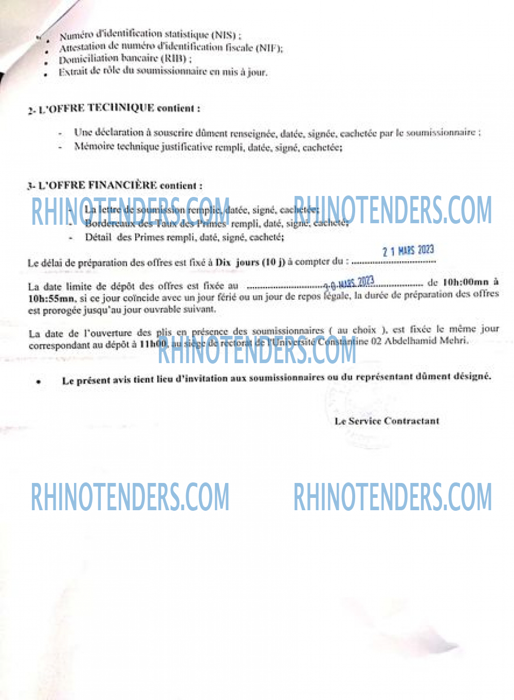 Rhinotenders