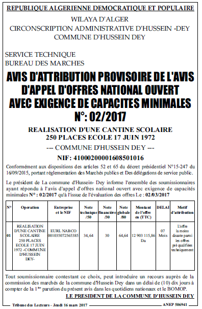 TRIBUNE DES LECTEURS