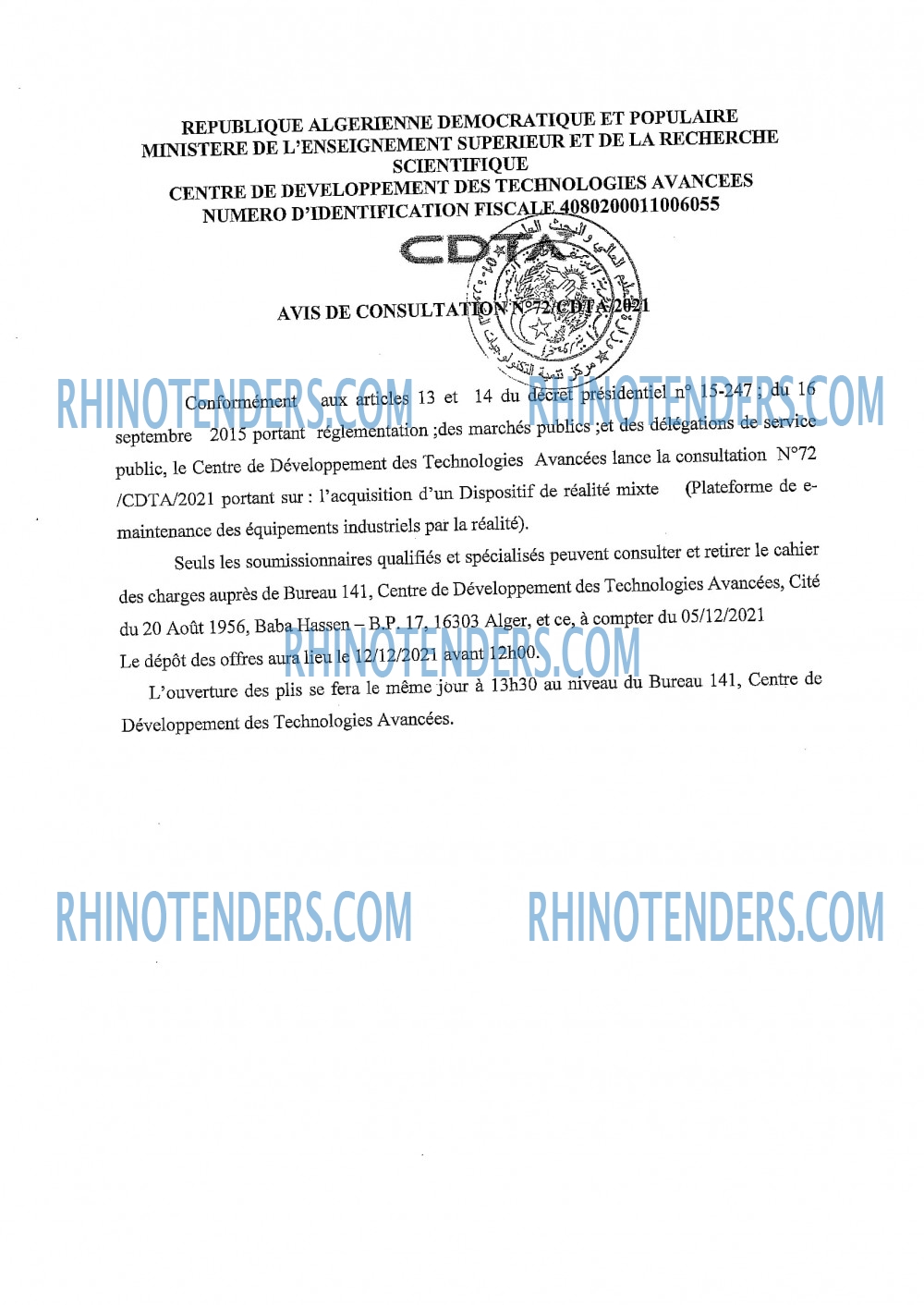 Rhinotenders