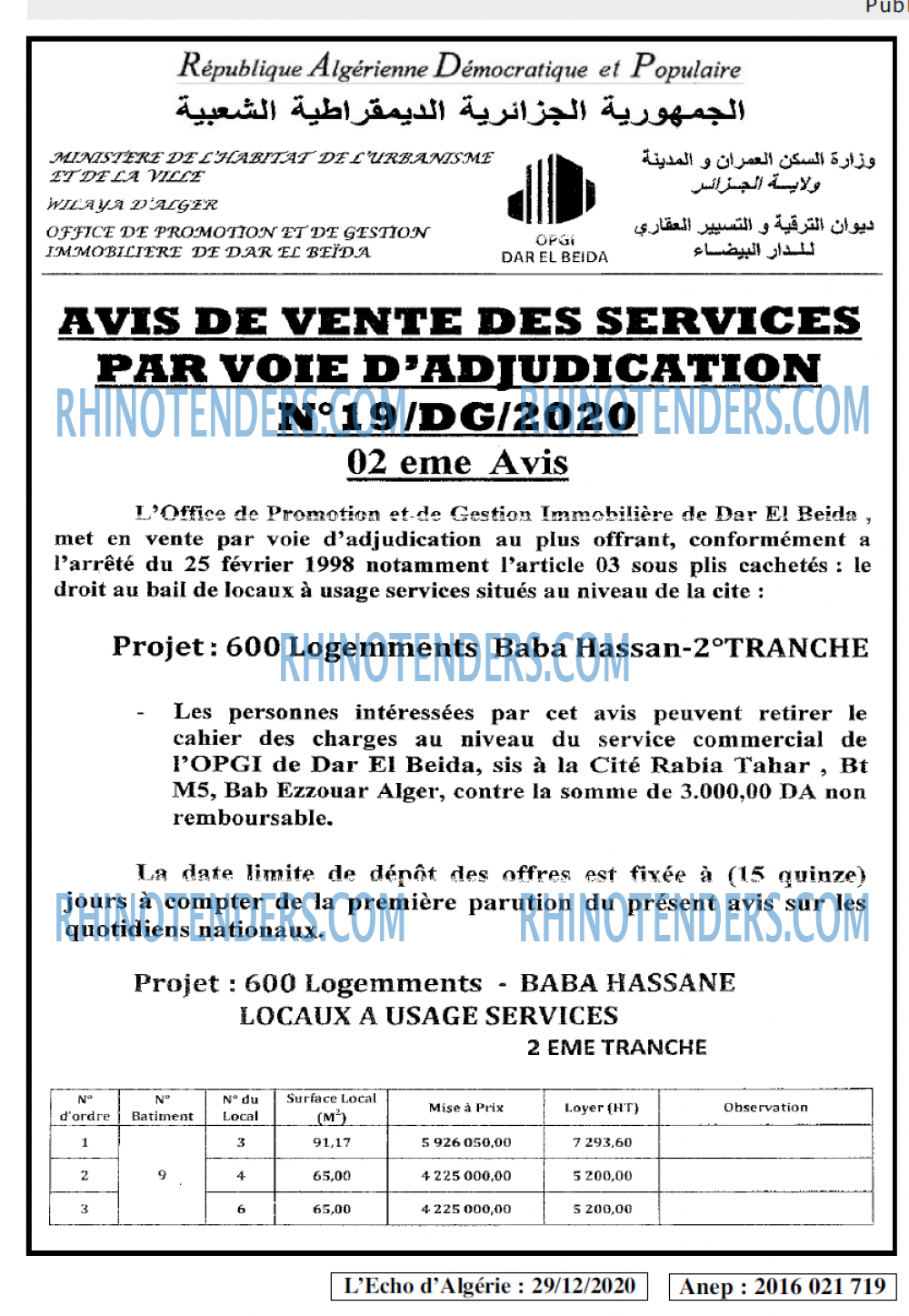 L'ECHO D'ALGERIE