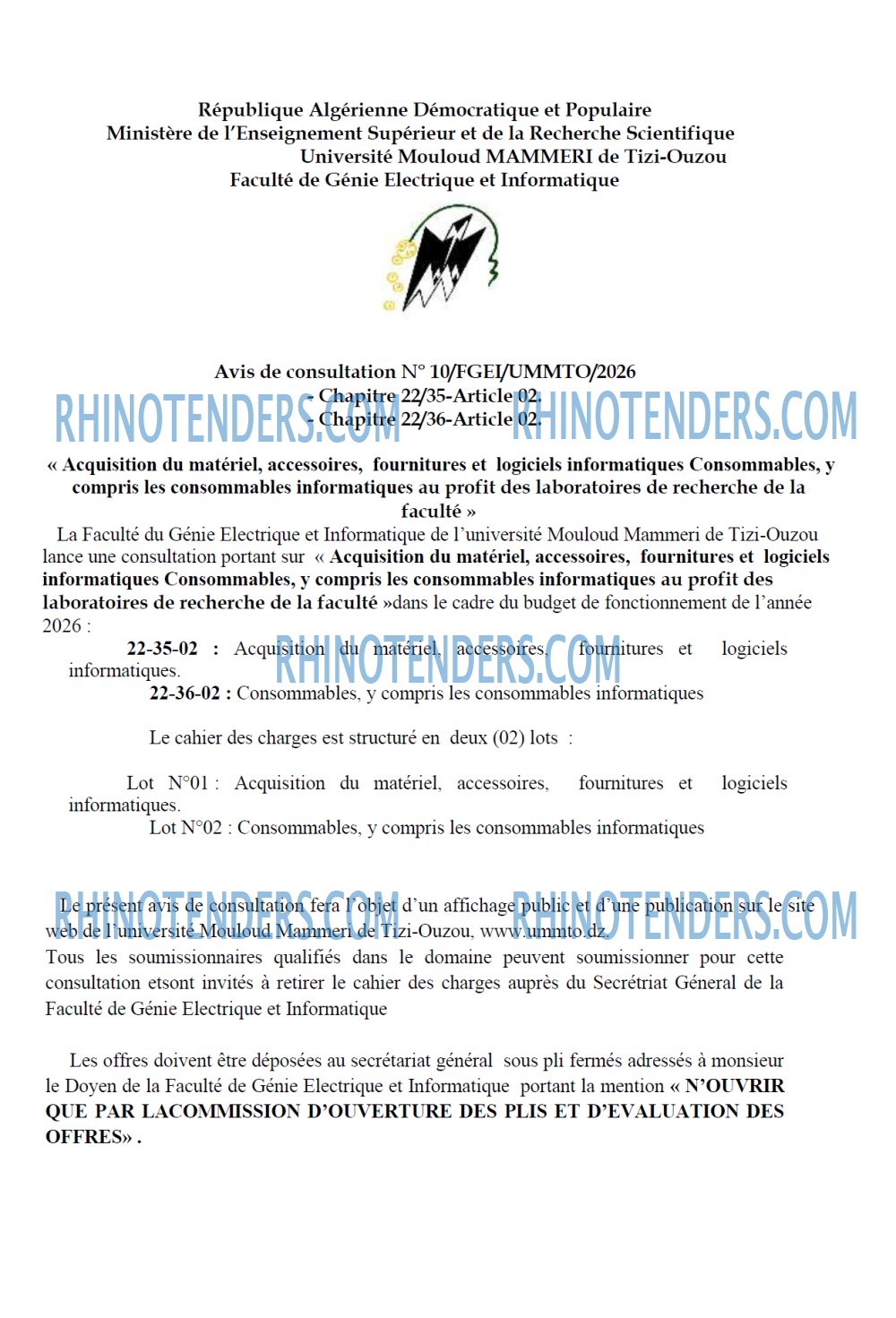 Rhinotenders