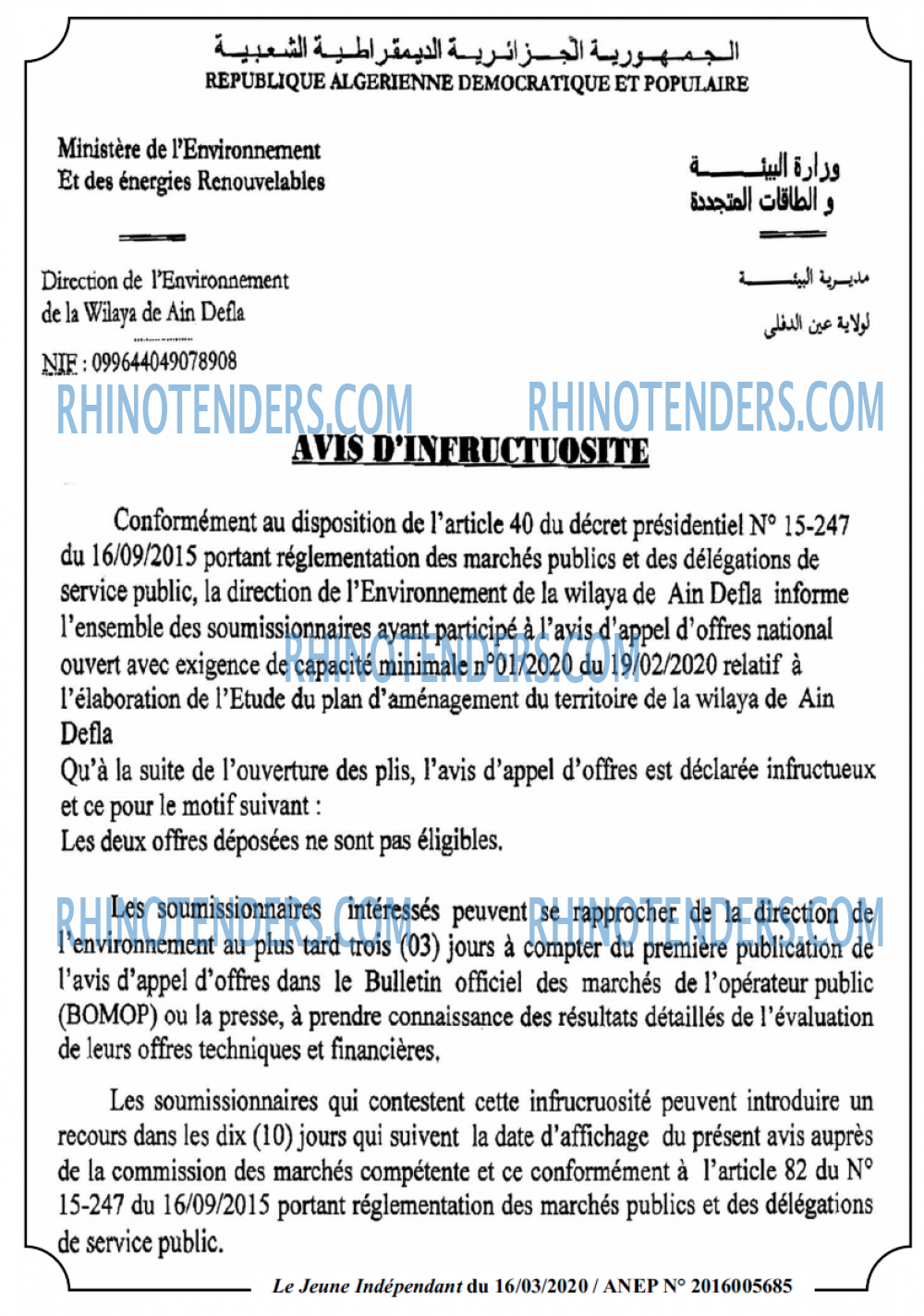 Jeune Independant