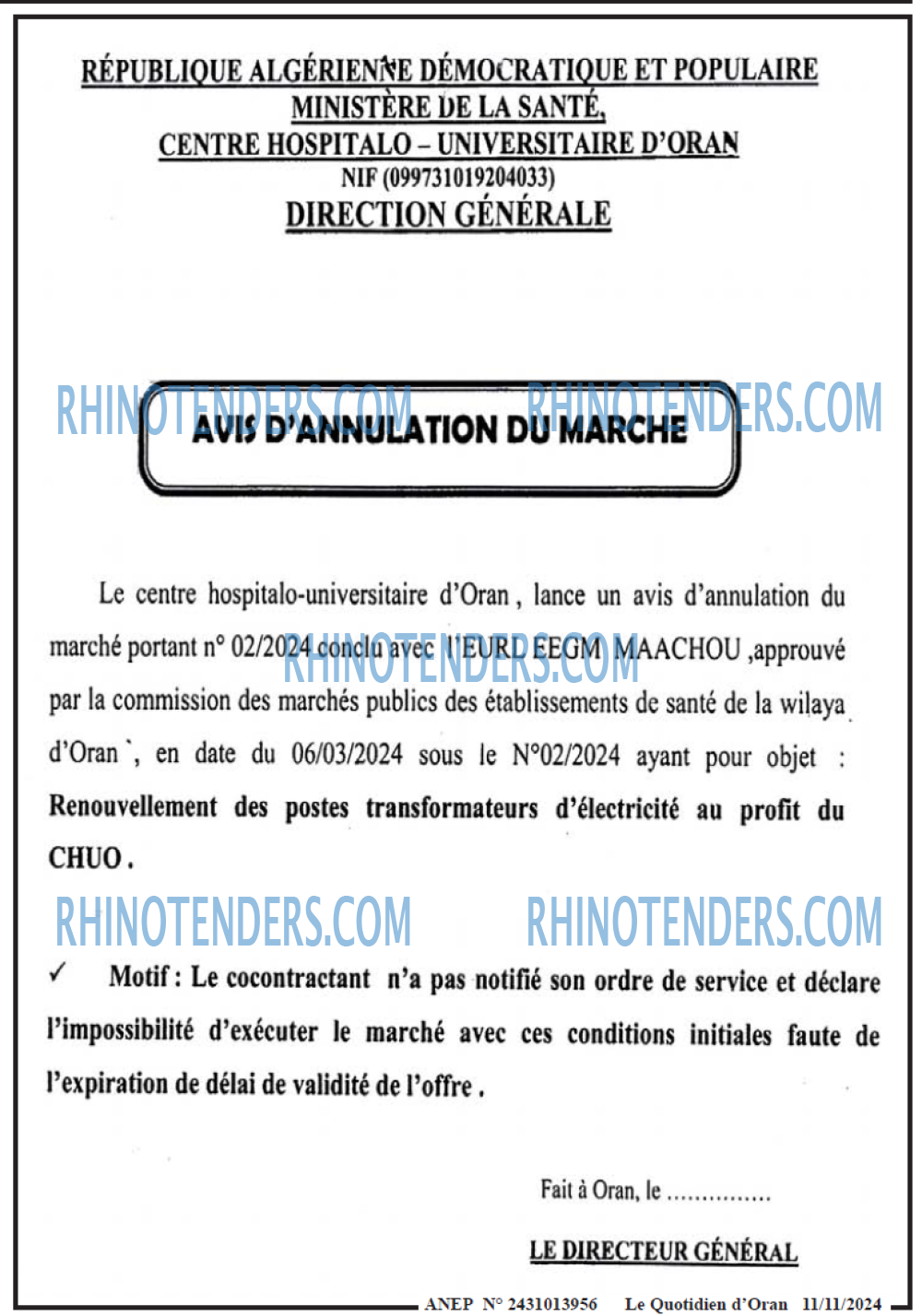 Le Quotidien d'Oran