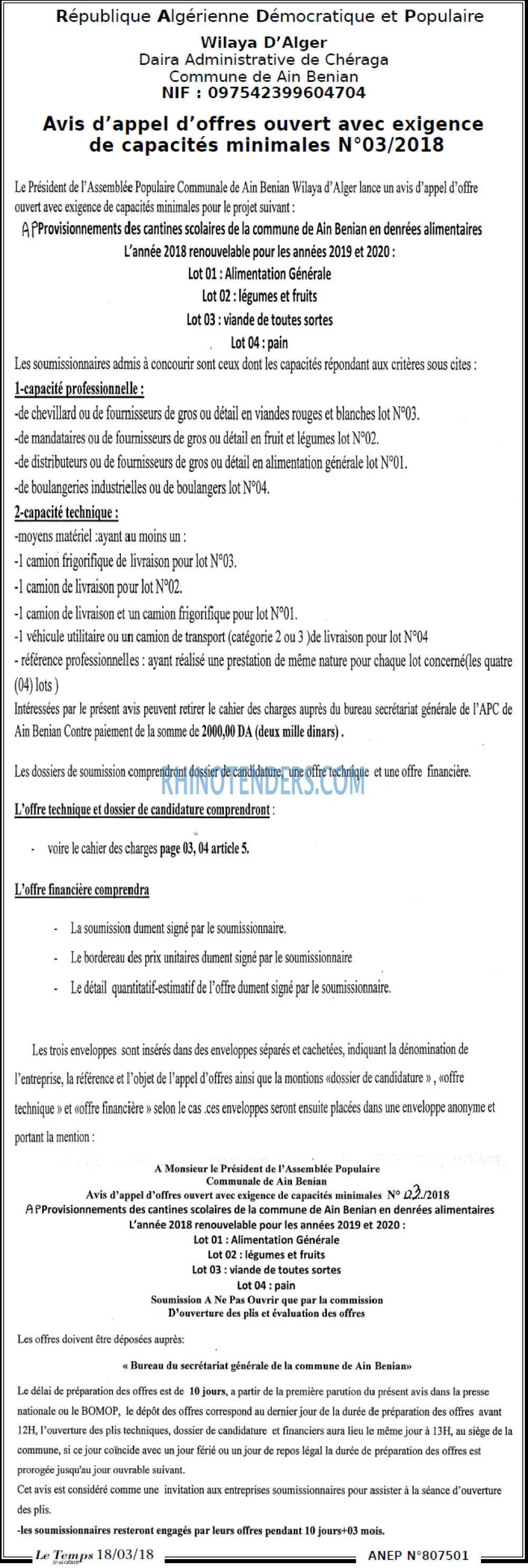 LE TEMPS