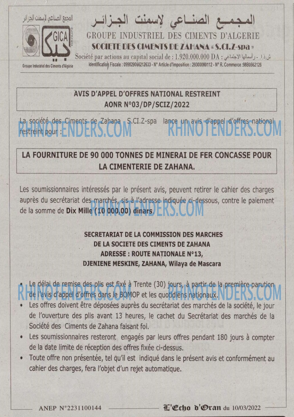 L'ECHO D'ORAN