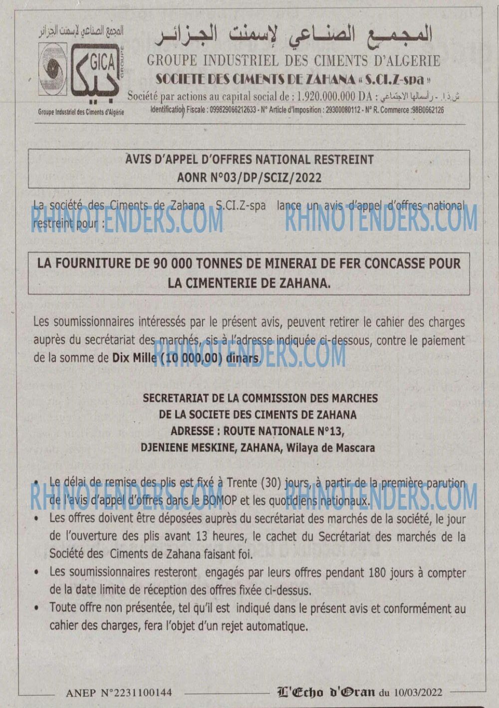 L'ECHO D'ORAN